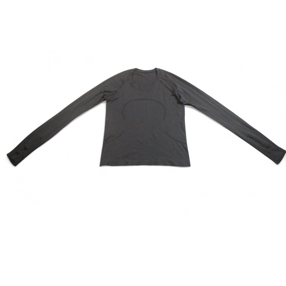 Lululemon Swiftly Tech Long Sleeve Shirt Womens Dark Gray Seamless Crew Running